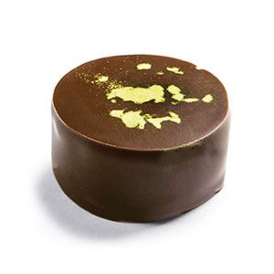 Palet au Thé - chocolat noir avec ganache